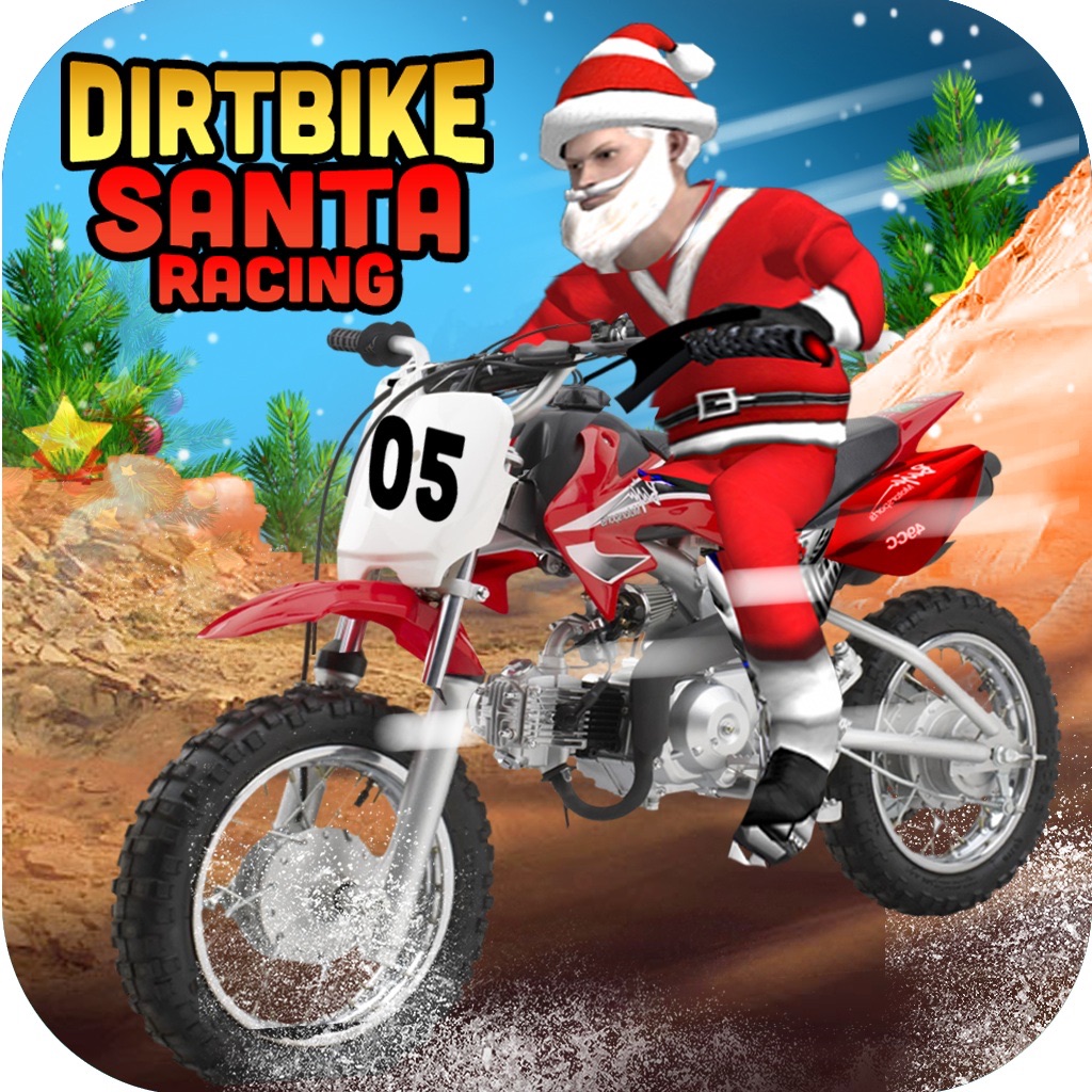 Dirt Bike Santa Racing