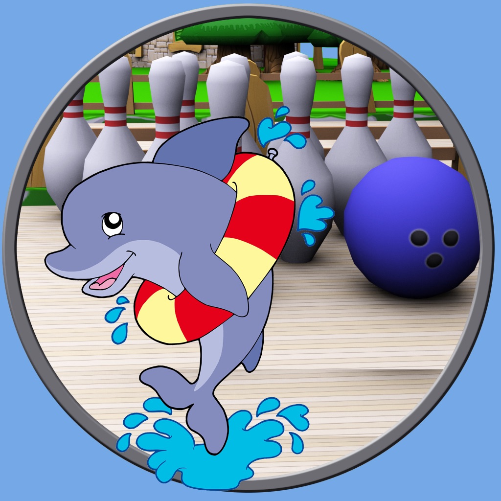 イルカの子供のためのボーリング - 無料ゲーム