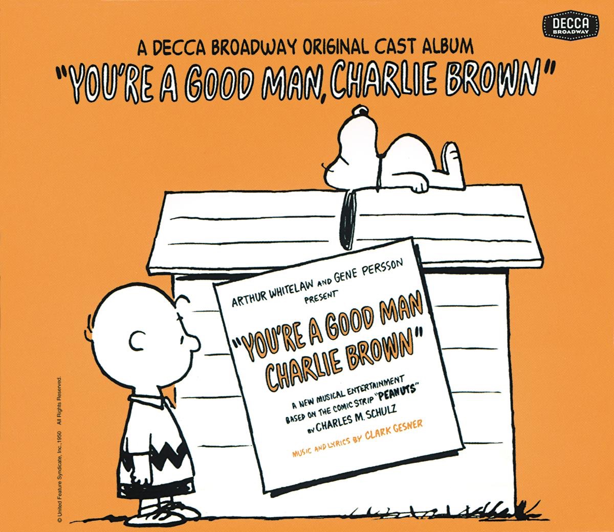 Youre A Good Man Charlie Brown Original Cast Album Remastered Bonus Track Version By