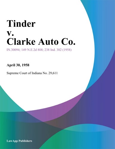 Tinder v Clarke Auto Co