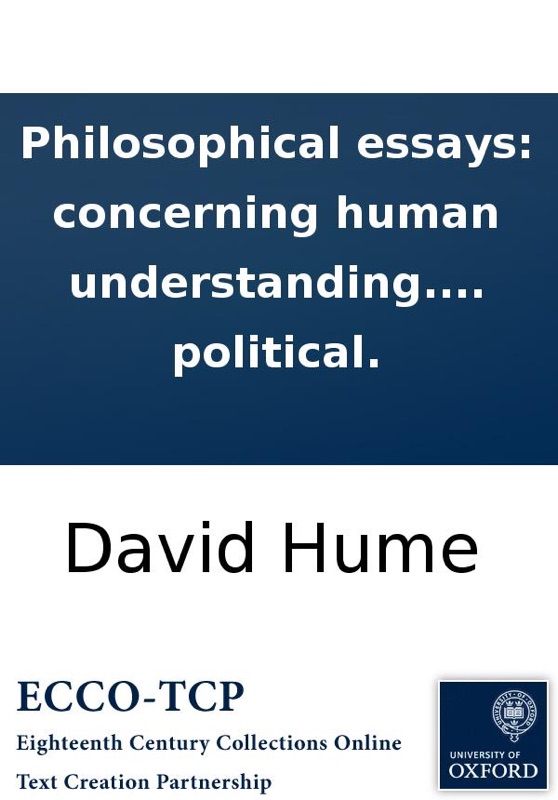 David hume essay concerning human understanding