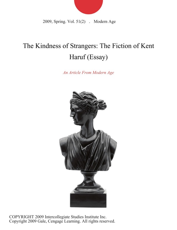 Essay on kindness to strangers
