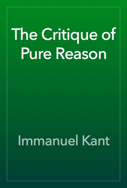 kant pure reason