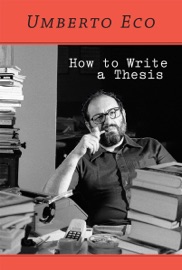 HOW TO WRITE A THESIS