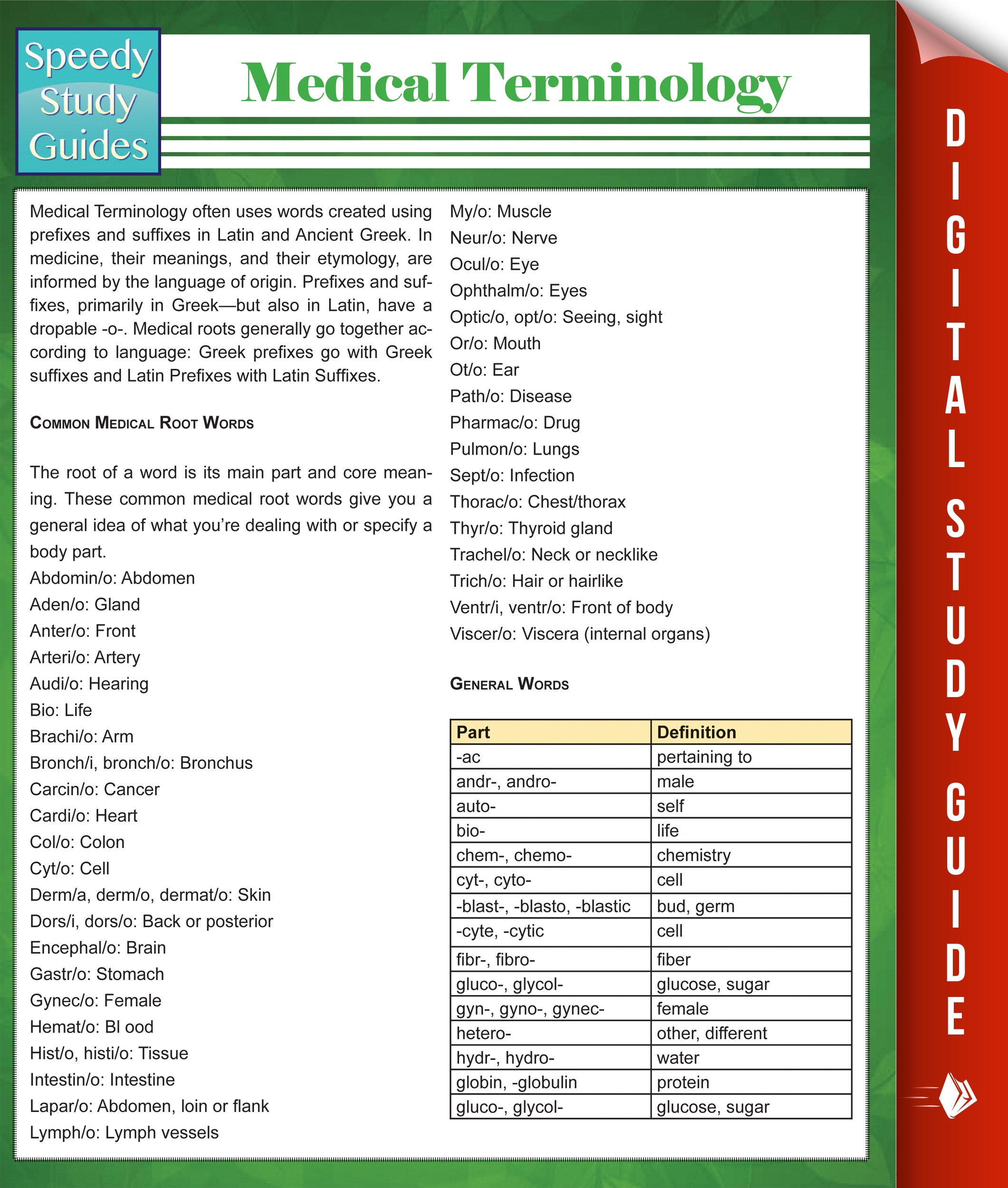 Medical Terminology (Speedy Study Guides) by Speedy Publishing on iBooks