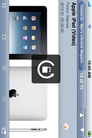 Captura de pantalla del iPhone 3