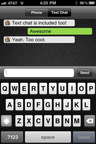 Screenshots of GamePhone - Free voice calls and text chat for Game Center for iPhone