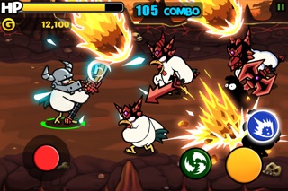 Screenshots of Chicken Revolution : Warrior for iPhone