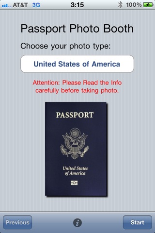 Passport Photo Booth screenshot