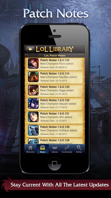 Lol Library: League of Legends Mobile App