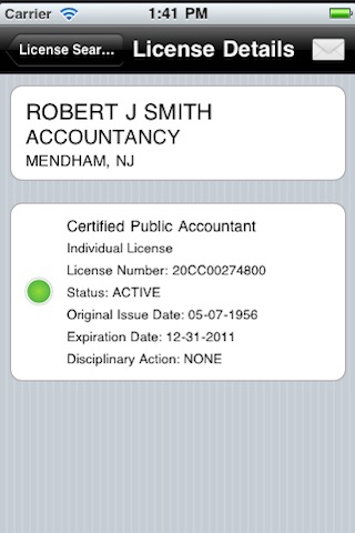 New Jersey Professional License Lookup On The App Store