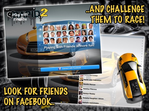 Screenshots of Rapid 2: Fast Track Car Racing for iPad