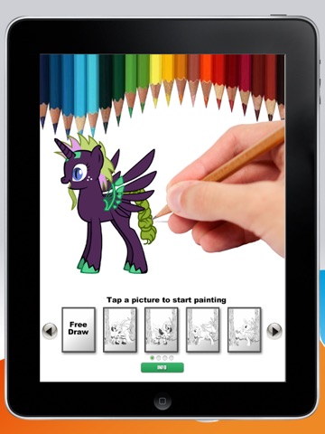 Книжка-раскраска Пони для iPad