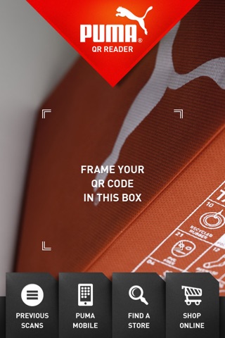 PUMA QR Reader screenshot