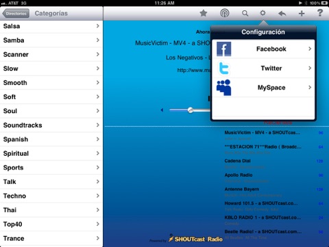 Captura de pantalla del iPad 4