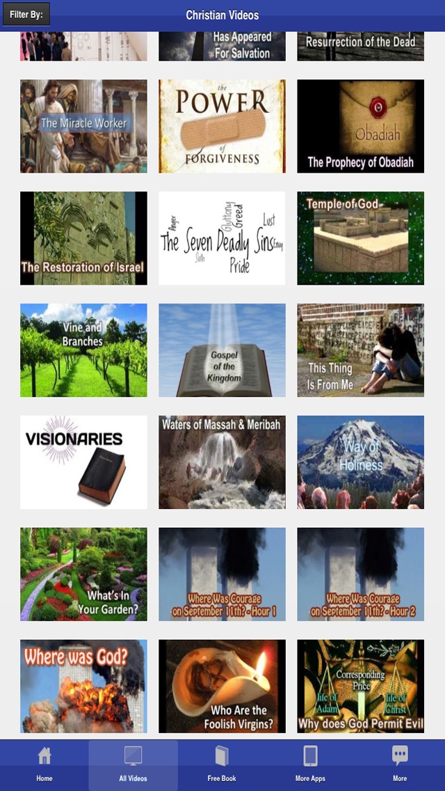 Screenshots of Christian Bible Videos and Songs - Documentary, Sermons, Free Bible Study for iPhone