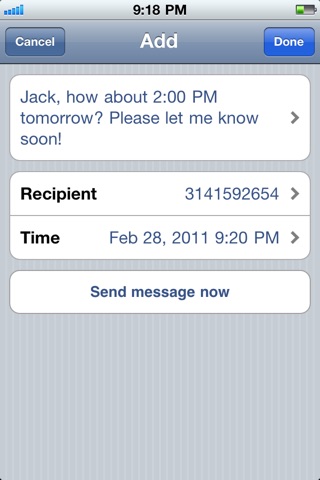 download SMS Timer apps 1