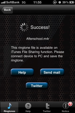 Captura de pantalla del iPhone 3