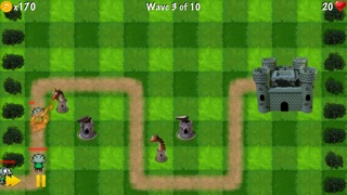 Screenshots of Zombie Tower Shooting Defense Free - by Top Free Games for iPhone