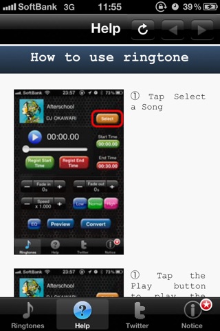 Captura de pantalla del iPhone 2
