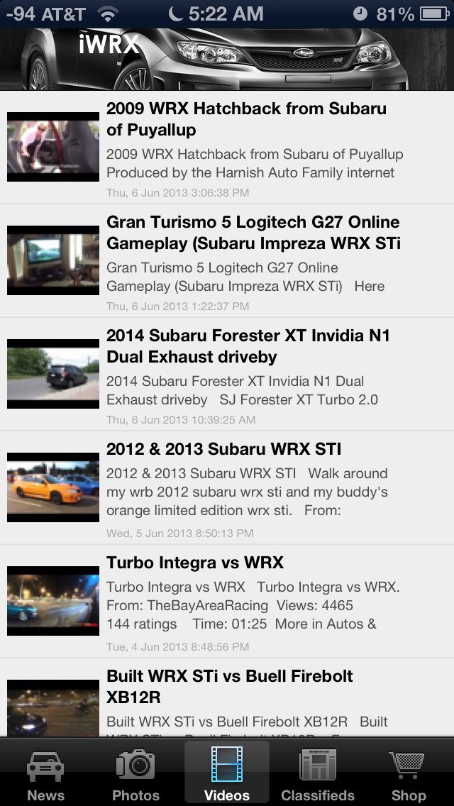 iWRX - News and Media... screenshot1