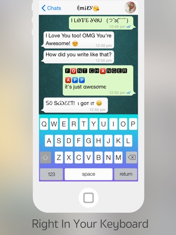 Screenshots of Font Changer - Color Keyboard Themes & Custom Fonts Keyboard for iPad