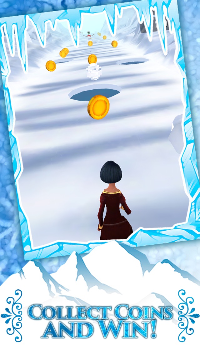 Screenshots of Frozen Princess Run 3D Infinite Runner Game For Girly Girls With New Fun Games FREE for iPhone