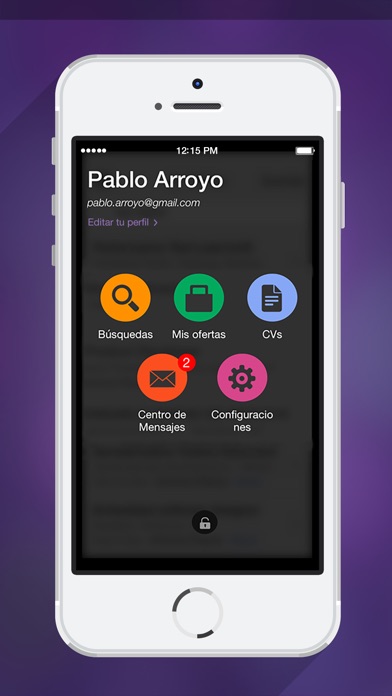 Captura de pantalla del iPhone 5