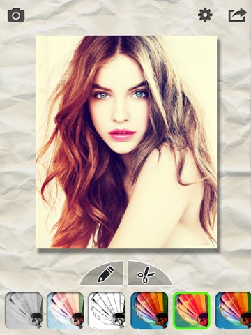 Screenshots of Pencil Sketch Pad - My Cartoon Effects Filter Booth & Portrait Photo Editor for iPad