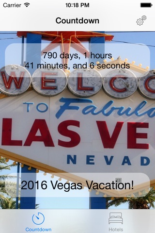 Vegas Vacation Countdown screenshot