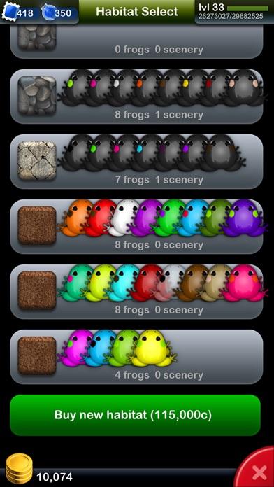 Screenshots of Pocket Frogs - Free pet farming for iPhone