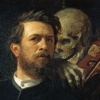 Arnold Bocklin Artworks Stickers dead yourself