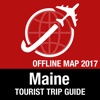 Maine Tourist Guide + Offline Map large map of maine 