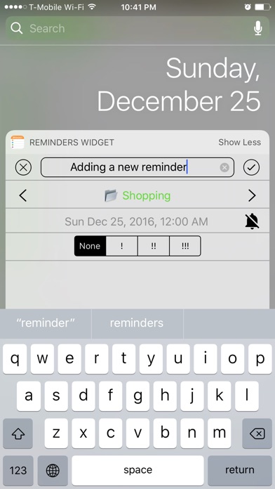 Reminders Widget 앱스토어 스크린샷