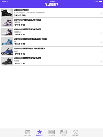 Скриншот из Sneaker Crush - Air Jordan & Nike Release Dates