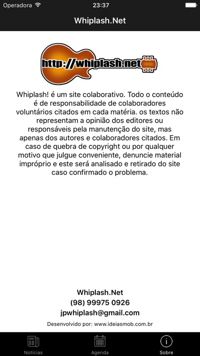 Captura de tela do iPhone 1