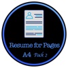 Resume Templates(A4 Size) for Pages examples of resumes 