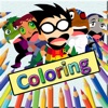 Coloring Book For Teeny Titans drawing coloring sheets 