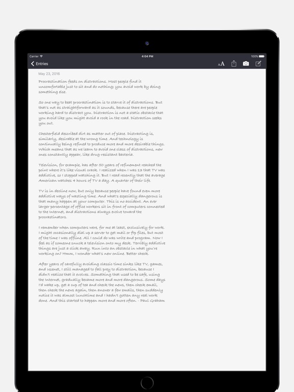Chapters Notebooks for Writing on the App Store
