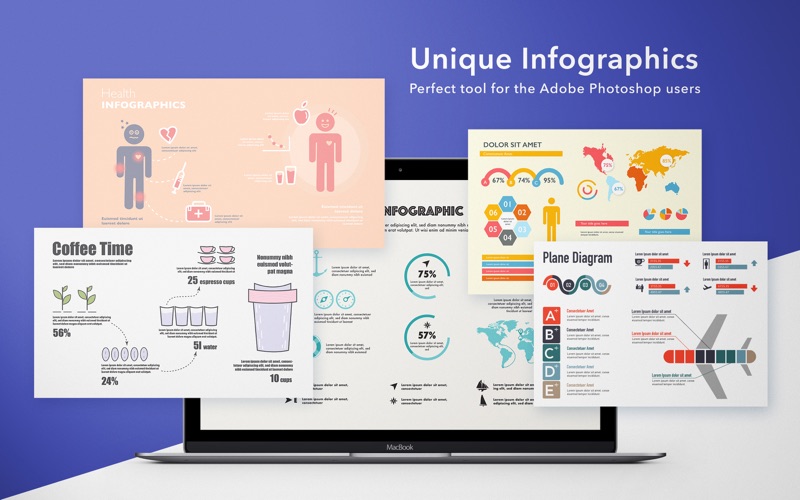 GN Infographics for Adobe Photoshop - Templates Screenshot