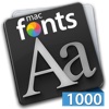 macFonts 1000 Fonts Blue