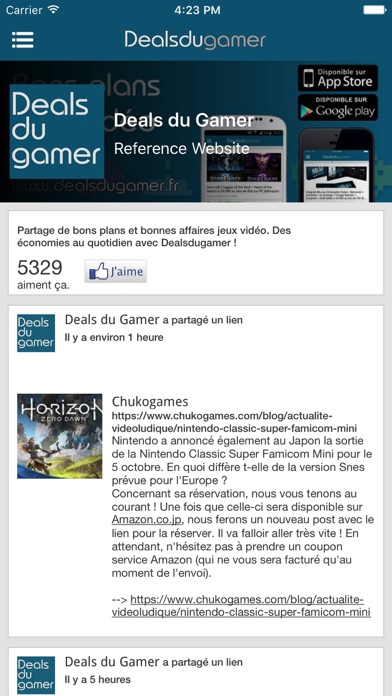 Capture d’écran iPhone 4