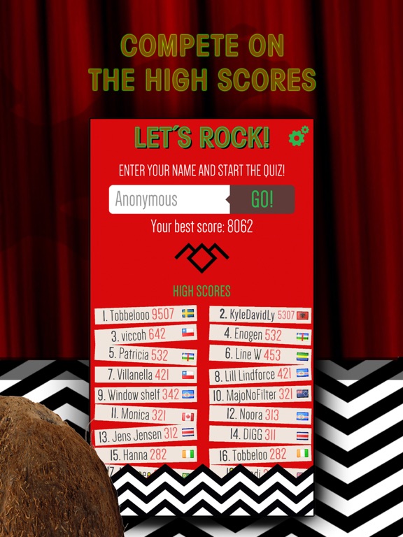 Игра Let's Rock! - Fanmade Twin Peaks-Quiz (unofficial)