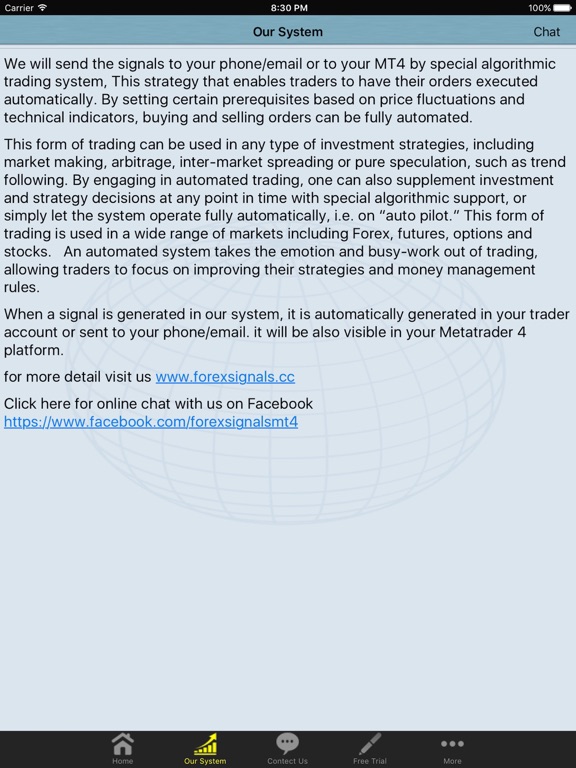 Forex signal ipad