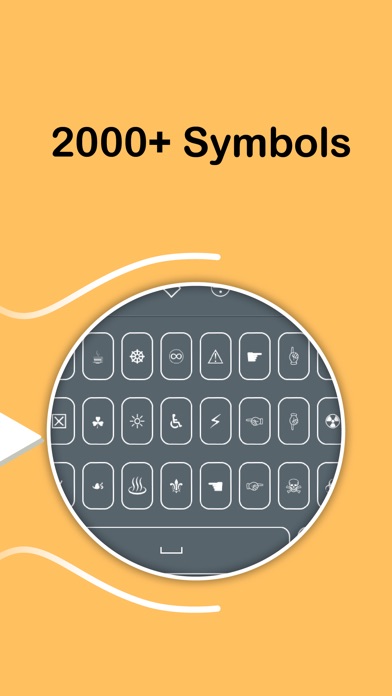 Screenshots of Symbol Keyboard - Unicode Icons Signs,Characters Symbols,Emoji Art for Texting for iPhone