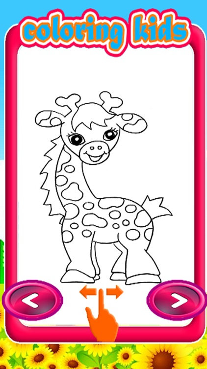 cartoon giraffe coloring pages