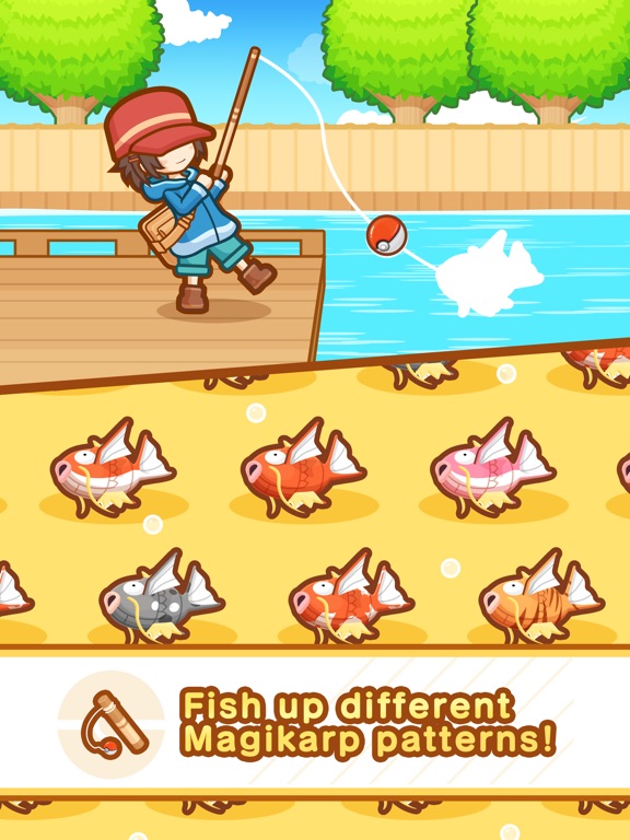 Screenshots of Pokémon: Magikarp Jump for iPad