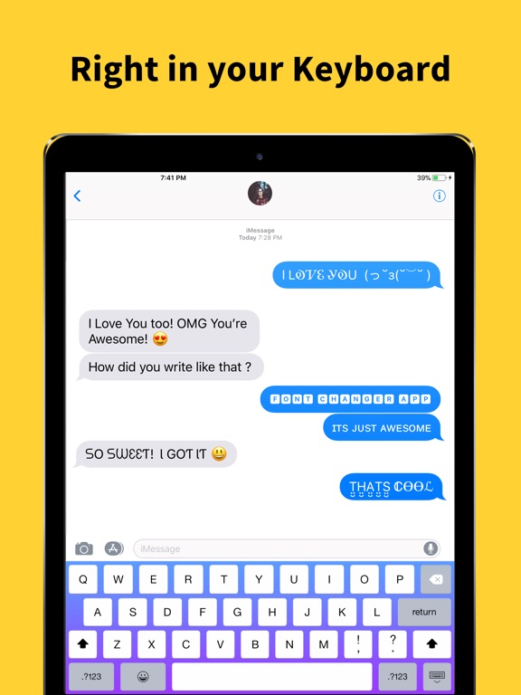 Screenshots of Font Changer - Color Keyboard Themes & Custom Fonts Keyboard for iPad