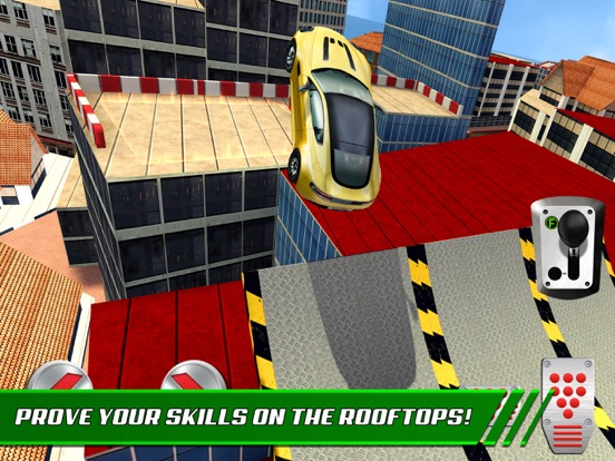 Screenshots of Roof Jumping Stunt Driving Parking Simulator - Real Car Racing Test Sim Run Race Games for iPad
