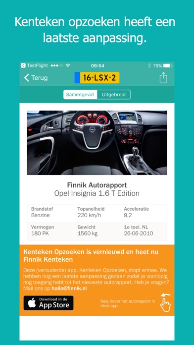 'Kenteken Opzoeken' In De App Store